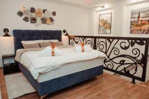 Postel nebo postele na pokoji v ubytování Passage apartment Subotica