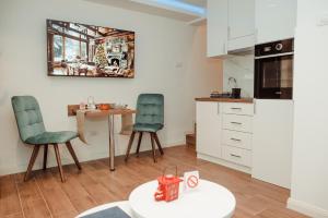 Kuchyň nebo kuchyňský kout v ubytování Passage apartment Subotica + 27 fotografií
