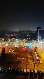 Udsigt til Skopje eller udsigt til byen taget fra lejligheden