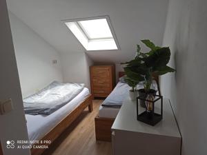 Postel nebo postele na pokoji v ubytování Bio Kinder Erlebnis Bauernhof Voit