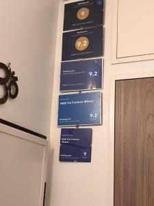 Certifikát, hodnocení, plakát nebo jiný dokument vystavený v ubytování B&B Via Fontana Milano