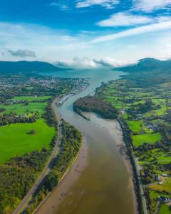 an aerial view of the allegheny river at Sunny Rooms near town centre in Warrenpoint