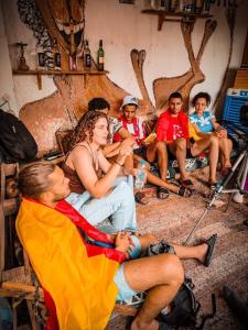 a group of people sitting in a room at November Camp in Dahab