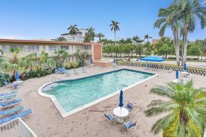 an image of a swimming pool at a resort at Walk to the Beach Seasonal Vacation Home Pool in Hallandale Beach