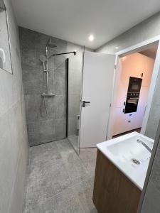 Kúpeľňa v ubytovaní Chalúpka Bratov v resorte APLEND