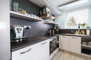Kuchyň nebo kuchyňský kout v ubytování APARTMÁN Abertamská Chata