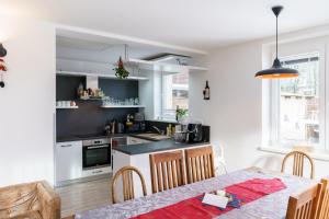 Kuchyň nebo kuchyňský kout v ubytování APARTMÁN Abertamská Chata