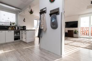 Kuchyň nebo kuchyňský kout v ubytování APARTMÁN Abertamská Chata