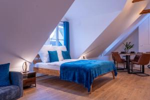A bed or beds in a room at Ruhig und Zentral an der Donau