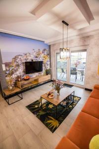 Apartments in Bukowina的休息区