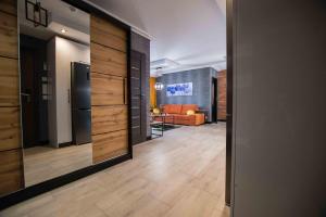 Apartments in Bukowina的厨房或小厨房
