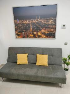 Ein Sitzbereich in der Unterkunft Apartaments Puigcardener BX