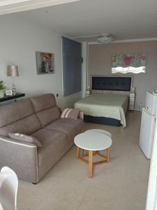 a living room with a couch and a bed at CLUB NAUTIC 3 in Empuriabrava