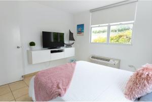 TV a/nebo společenská místnost v ubytování Luxury Apartment with Ocean Views