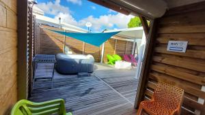 Posezení v ubytování Bungalows créoles