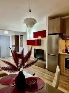 Kuchyň nebo kuchyňský kout v ubytování Kyan Residence