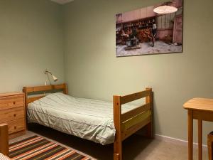 Postel nebo postele na pokoji v ubytování Fristad Hostel Vitsand