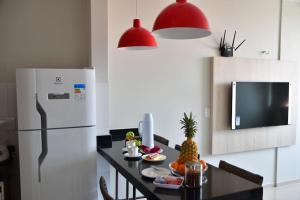 Casa das Dunas Residence até 8 pessoas (apto 3)的厨房或小厨房