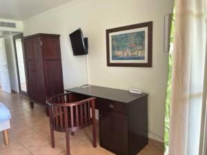 TV a/nebo společenská místnost v ubytování Appartement 3 personnes - Sainte-Luce