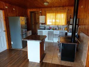 Kuchyň nebo kuchyňský kout v ubytování Casa Chonchi, Chiloé