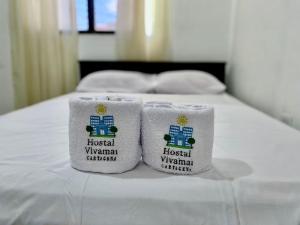 Postel nebo postele na pokoji v ubytování Hostal Viva Mar