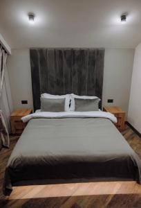 Postel nebo postele na pokoji v ubytování Moonlight