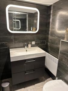 Koupelna v ubytování B&B Ereprijs