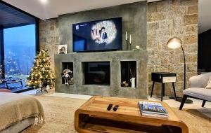 TV a/nebo společenská místnost v ubytování Quinta da Lameirinha Douro, Boutique Home