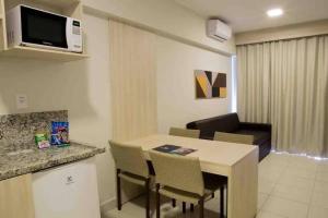 Nhà bếp/bếp nhỏ tại Quarto Barretos Country Resort