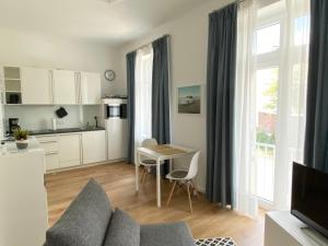 Η κουζίνα ή μικρή κουζίνα στο Apartment Nr. 3 Bad Laasphe Altstadt +8 φωτογραφίες