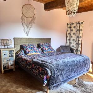 Postel nebo postele na pokoji v ubytování Appartement à la ferme