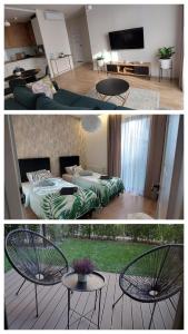 Katil atau katil-katil dalam bilik di Apartament Aktorów Bronowice