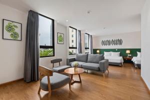 Posezení v ubytování Classic Hotel Hanoi + 35 fotografií