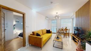 Χώρος καθιστικού στο Beskid Apartamenty