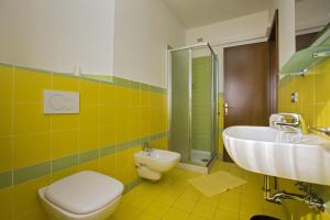 Koupelna v ubytování Hotel Esperia