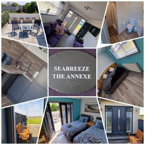 a collage of pictures of a house at Seabreeze The Annexe in Blackpool