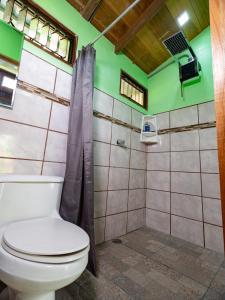 Koupelna v ubytování Cabaña Laurel