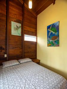 Postel nebo postele na pokoji v ubytování Cabaña Laurel