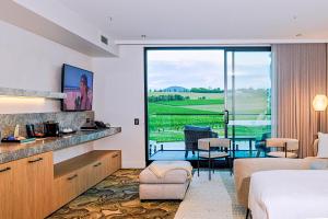 Re’em Yarra Valley客房内的一张或多张床位