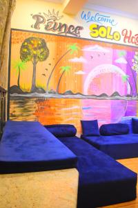 Posezení v ubytování Solo Hostel