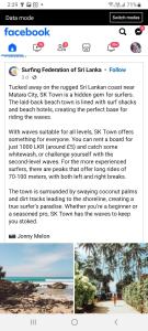 a screenshot of a website with a picture of a beach at Guillet Beach Home in Matara