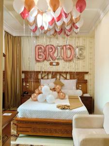 A bed or beds in a room at Teba Hotel Ras Elbar