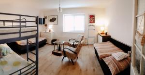 Postel nebo postele na pokoji v ubytování Big Garden House
