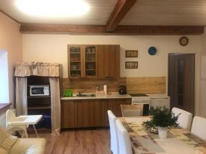 Kuchyň nebo kuchyňský kout v ubytování Apartmány Dolní Vítkov