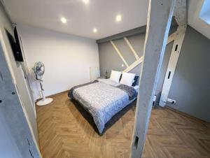 Krevet ili kreveti u jedinici u okviru objekta Duplex 90m² avec balnéo au centre-ville de Troyes