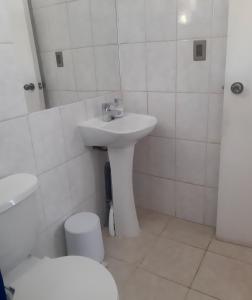 Koupelna v ubytování Cabaña Pucón 2 personas
