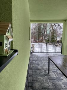 Balkón alebo terasa v ubytovaní Apartmán Sirius