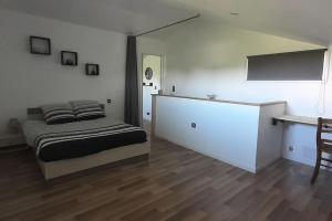 Kuchyň nebo kuchyňský kout v ubytování Appartement 60m² -Clonas /Varèze