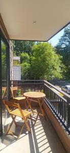 A balcony or terrace at Moderno departamento con balcón en IslaTeja, Valdivia