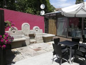 Patio nebo venkovní prostory v ubytování Hotel Olajauregi